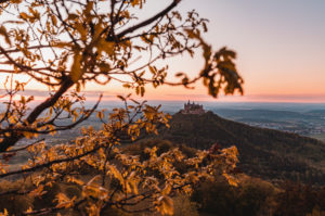 Zellerhorn, Zellerhornwiese, Hohenzollern Castle, sunset, Bisingen, Swabian Jura, Baden-Württemberg, Germany, Europe Zellerhorn, Zellerhornwiese, Hohenzollern Castle, sunset, Bisingen, Swabian Jura, Baden-Württemberg, Germany, Europe